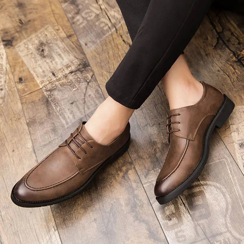 Autumn youth black leather shoes Beyond Trends Hub