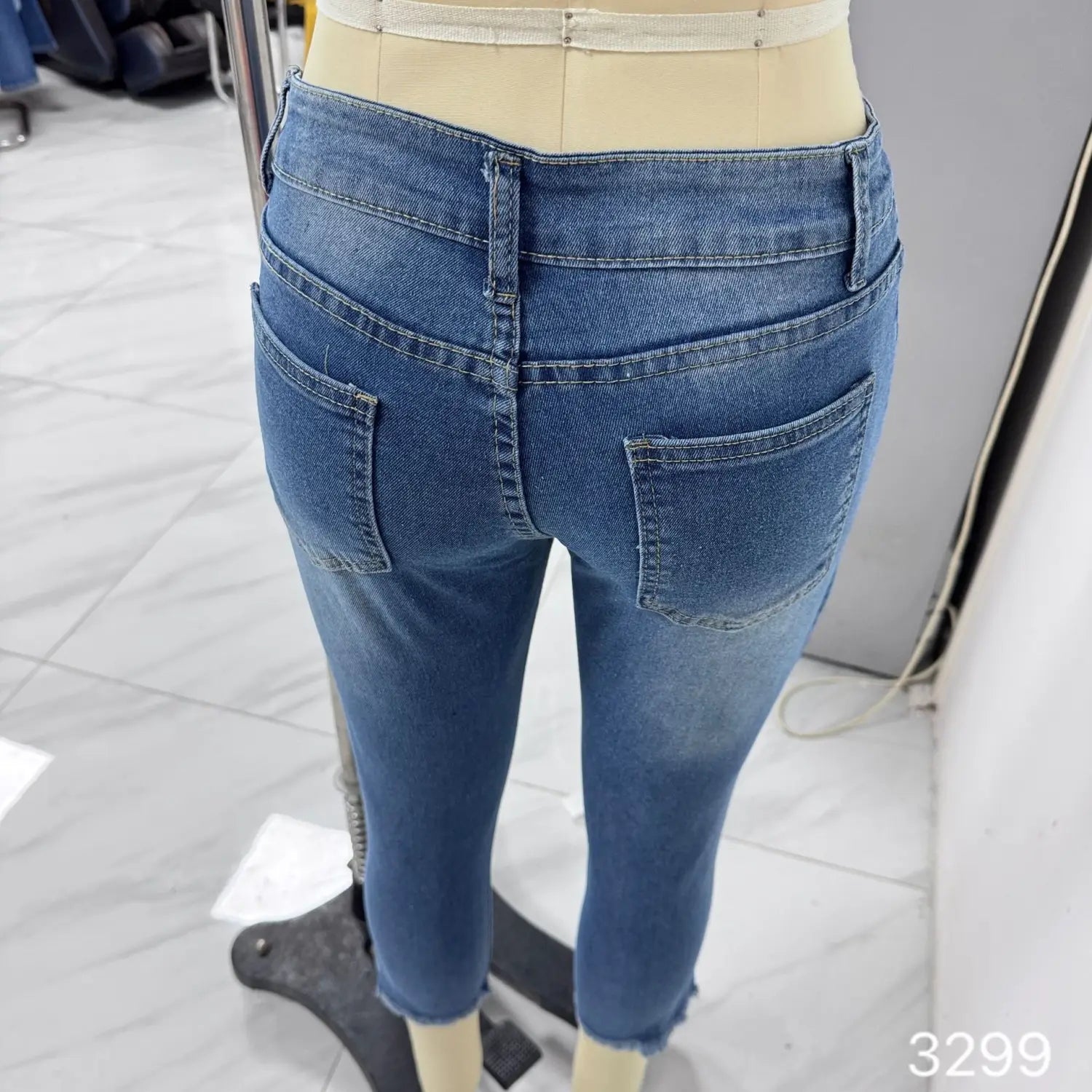 Fashionable Retro Slim-fit Stretch Jeans For Women