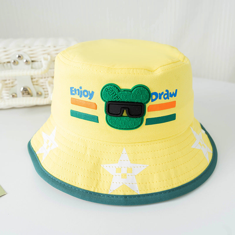 Bucket Hat Baby Spring And Autumn Thin Summer Child Sun-proof Sun Protection Sun Hat