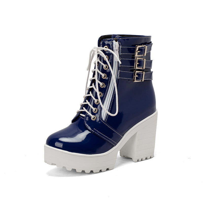 Women’s Autumn And Winter Thick Heeled Short Boots
