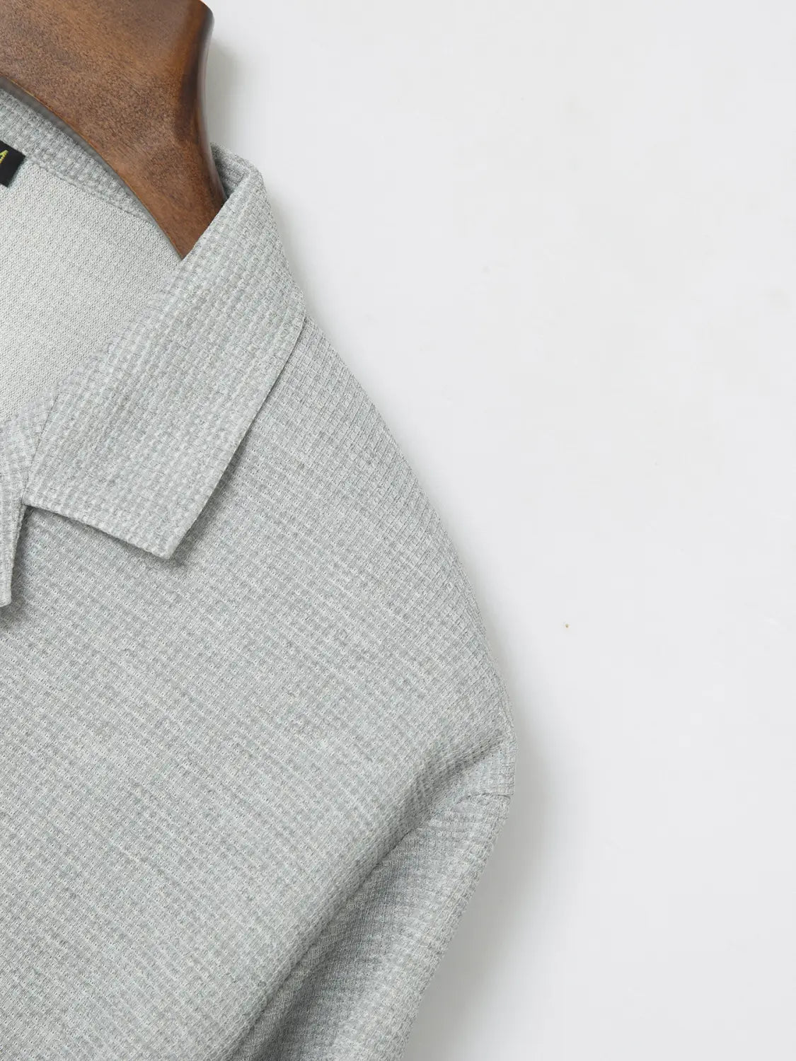 Men’s Suit Collar Solid Color Casual Shirt