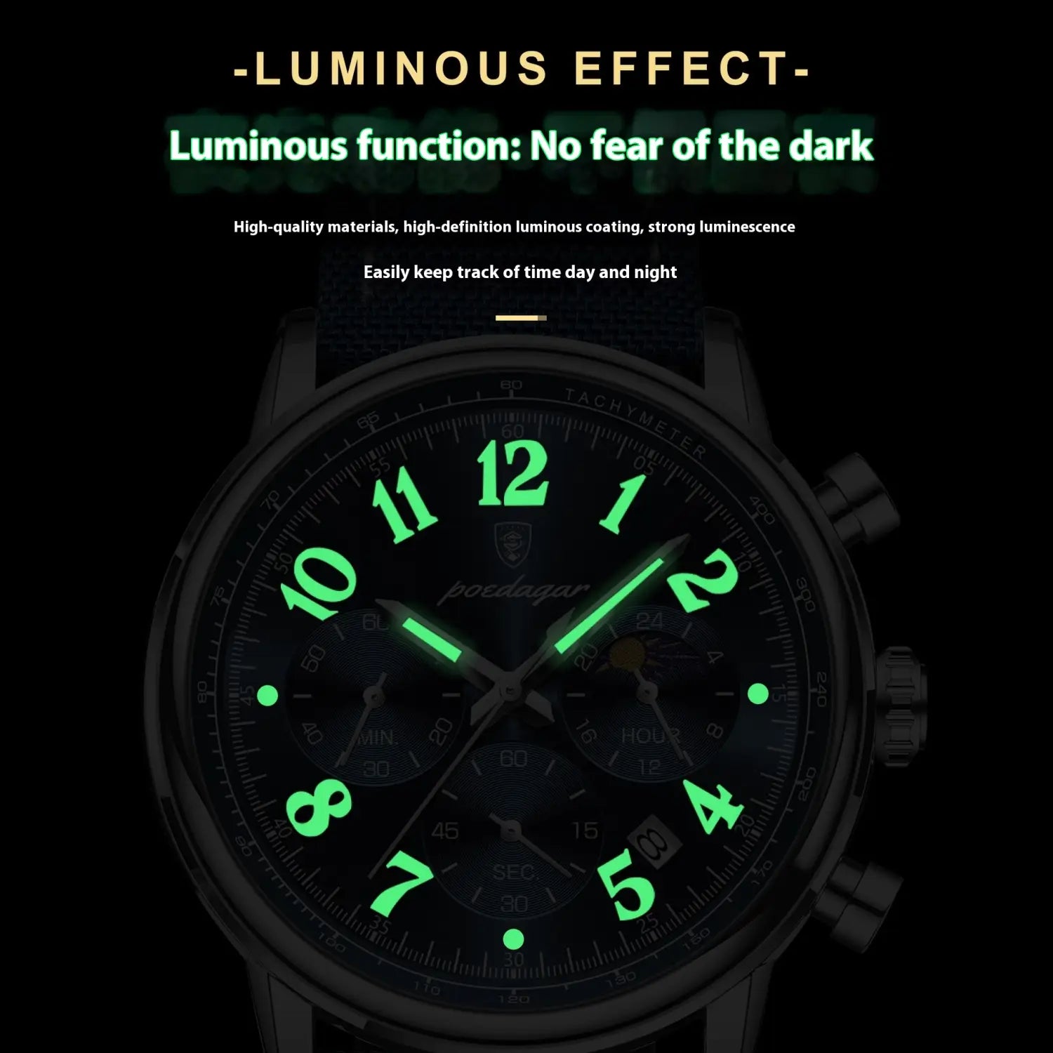 Multifunctional Luminous Quartz Men’s Watch