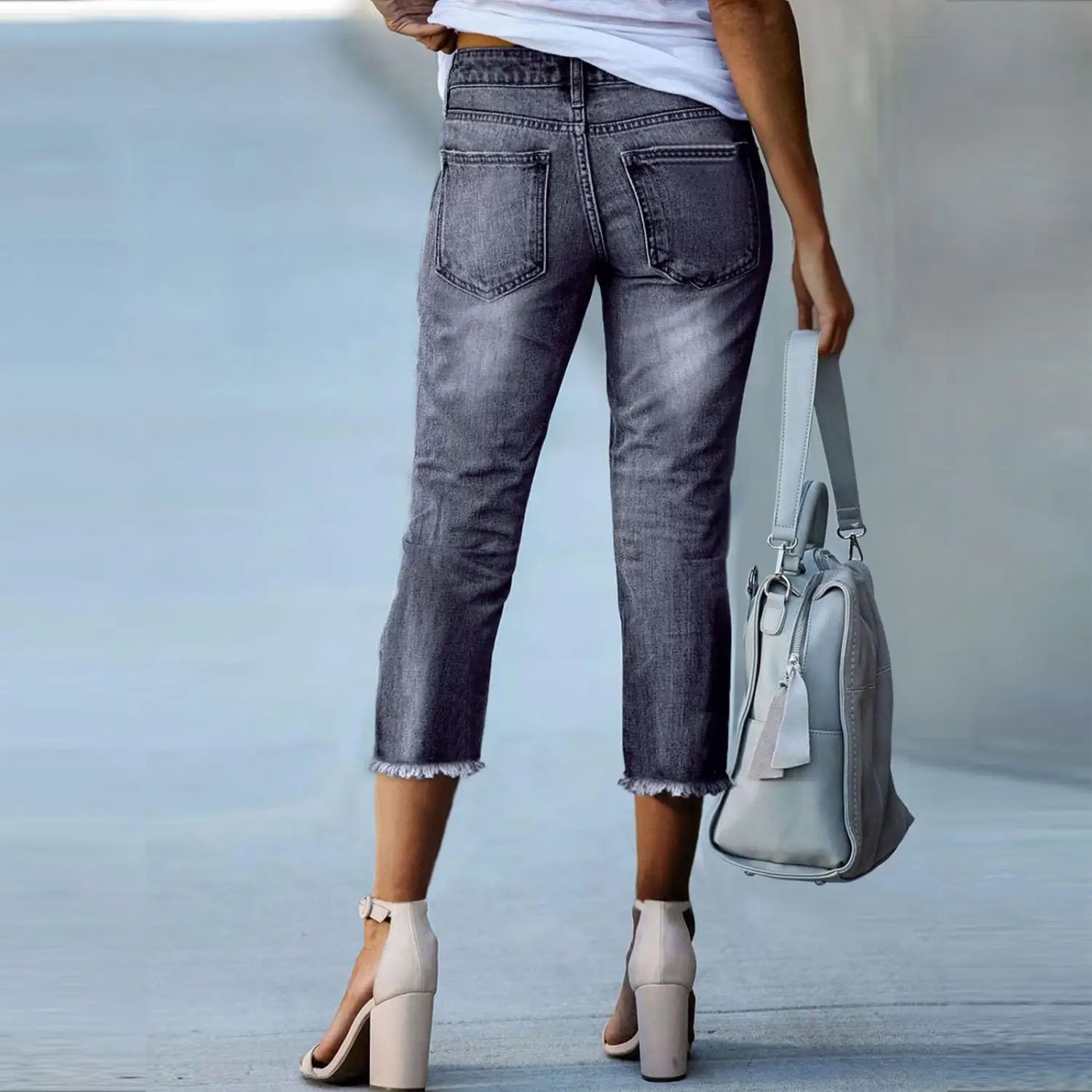 Fashionable Retro Slim-fit Stretch Jeans For Women