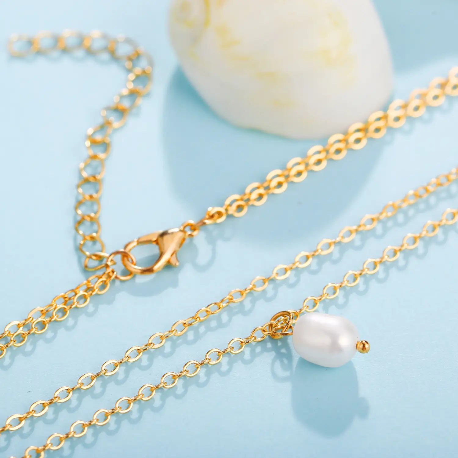 Women’s Multi-layer Freshwater Pearl Pendant Necklace