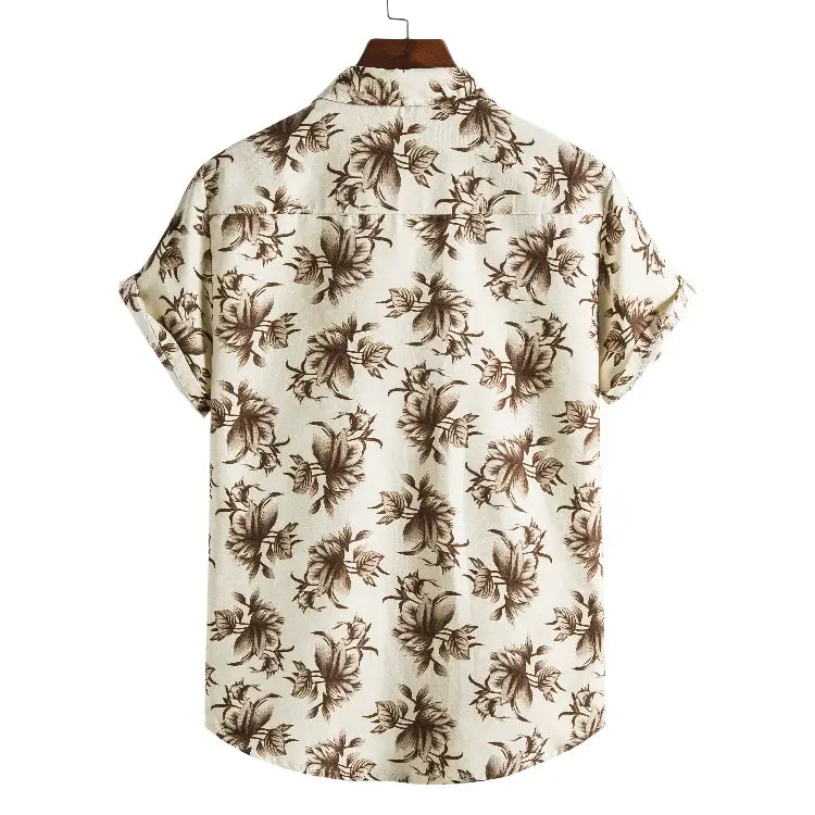 Men Short Sleeved Beach Shirts