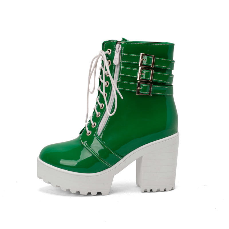 Women’s Autumn And Winter Thick Heeled Short Boots