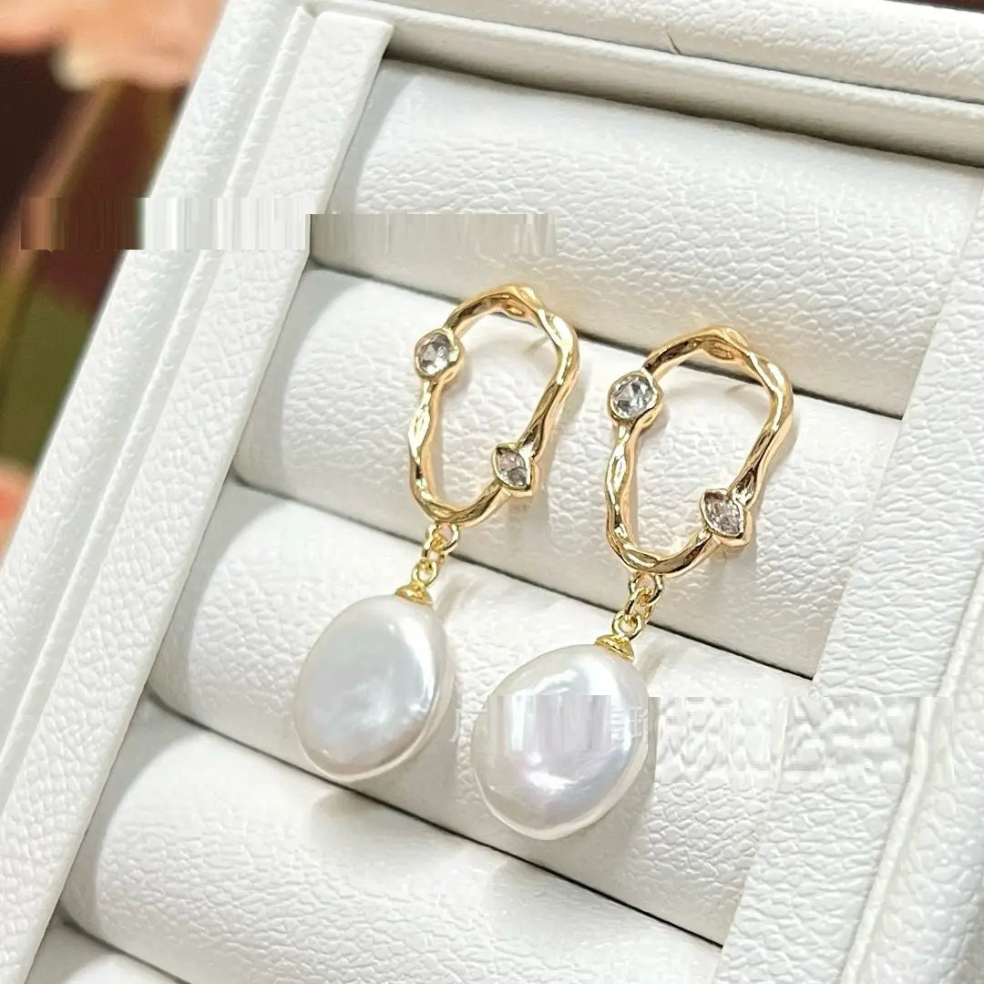 Freshwater Pearl Vintage Ring Earrings For Women