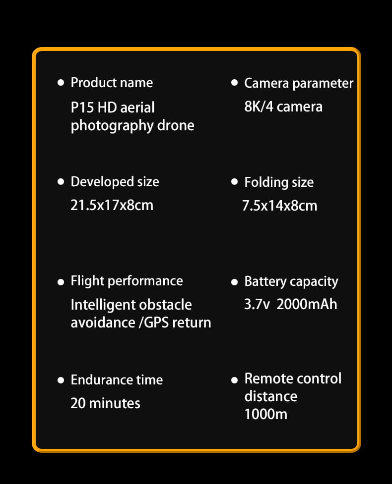 P14 Drone Long Endurance HD Aerial Photography Five Surface Obstacle Avoidance Quadcopter GPS Auto-Return Remote