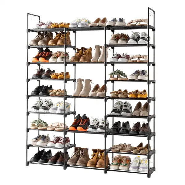 Shoe Racks 3 Rows and 9 Layers