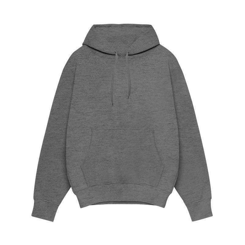 European And American Men’s Sports Solid Color Fleece Sweater Hoodie