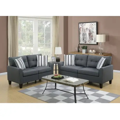 Living Room Furniture 2pc Sofa Set