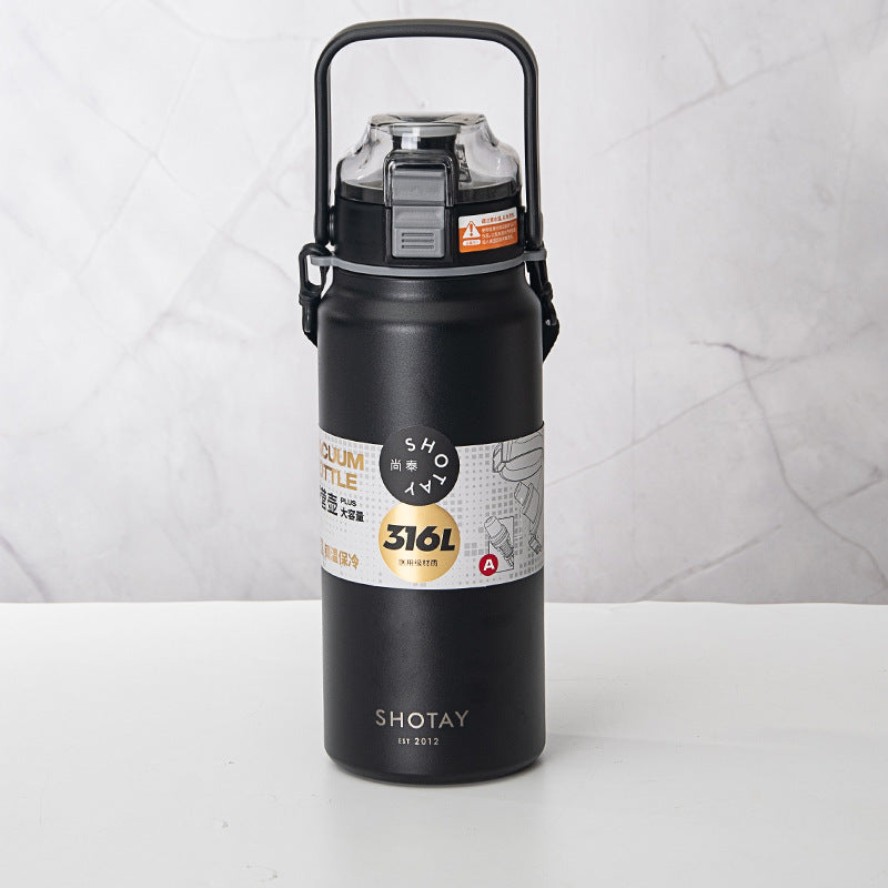 Portable And Fashionable Stainless Steel Large Capacity Sports Kettle