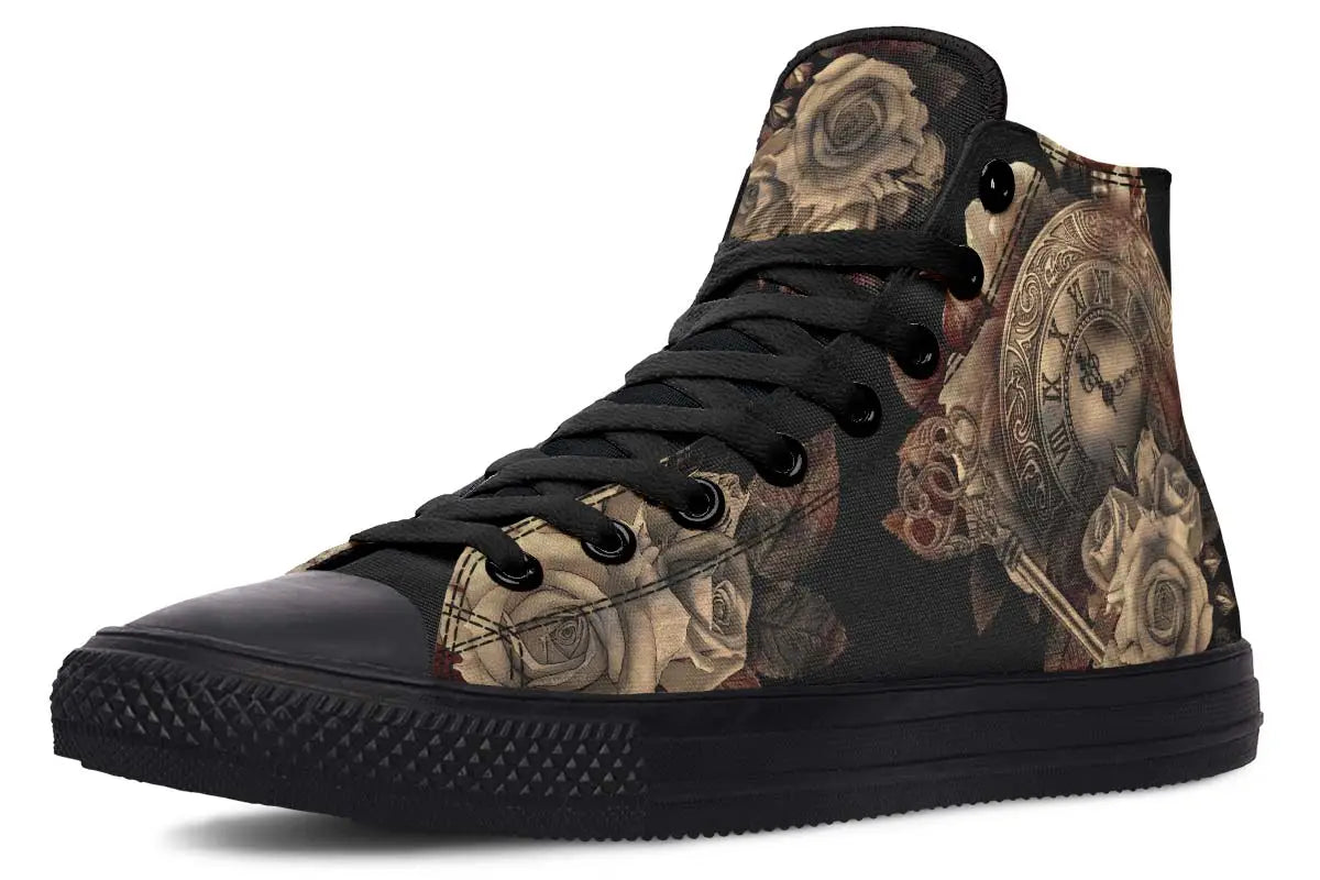 Printed Couple High-top Canvas Shoes