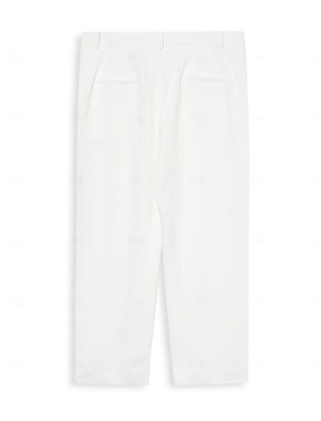 Casual Versatile Business Straight Men’s Fashion Waffle Suit Pants
