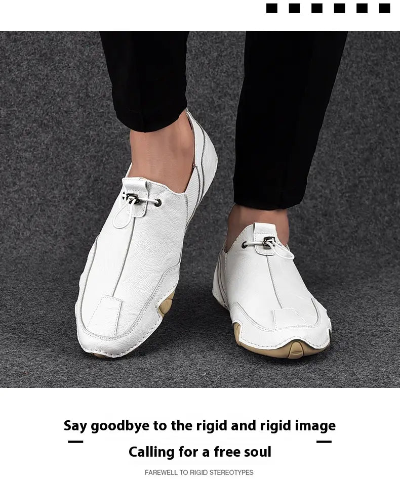 Men’s Plus Size Sports Genuine Leather Leather Shoes