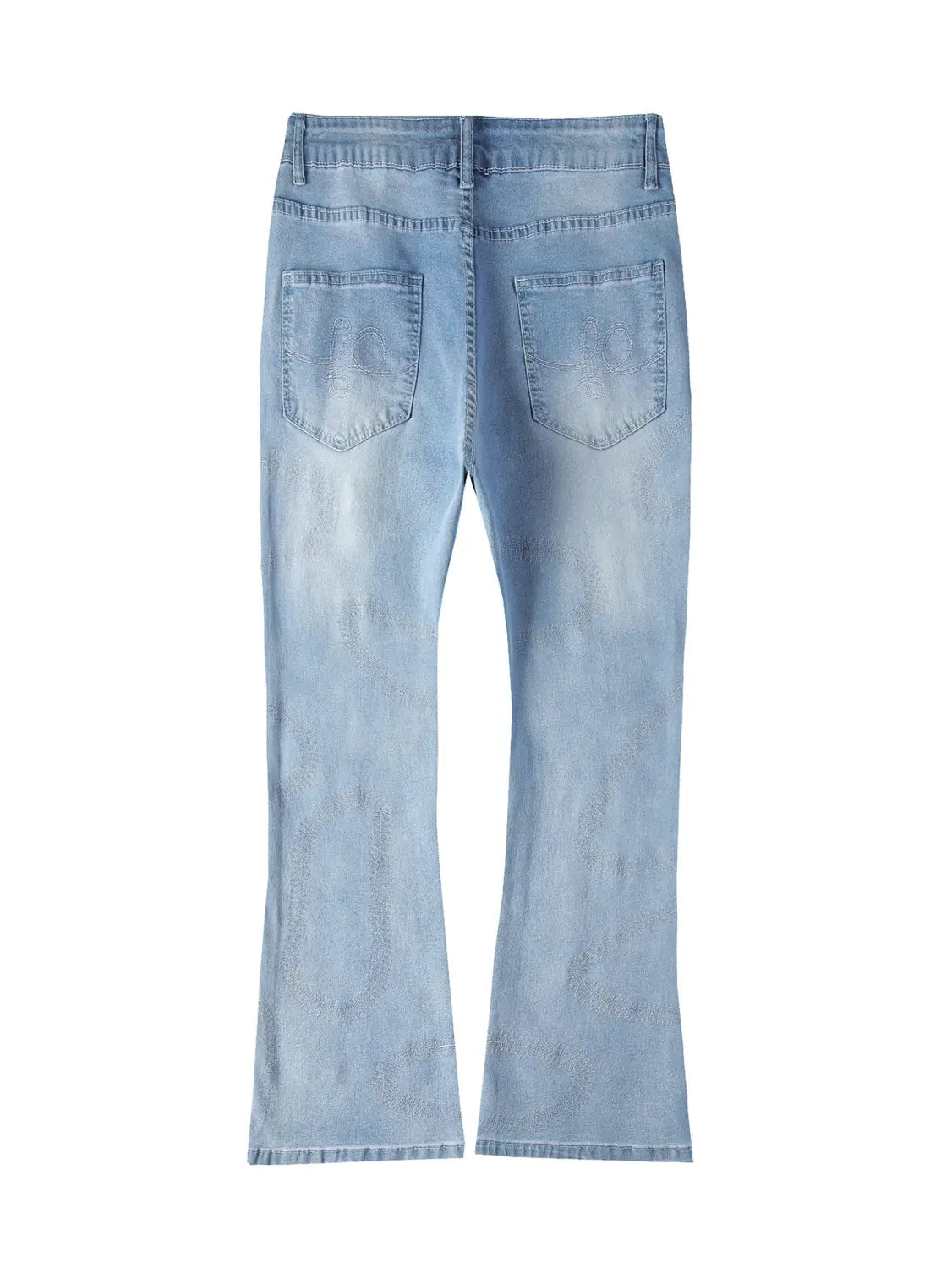 Men’s Trousers Slightly Stretch Embroidered Jeans