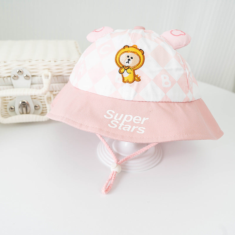 Bucket Hat Baby Spring And Autumn Thin Summer Child Sun-proof Sun Protection Sun Hat