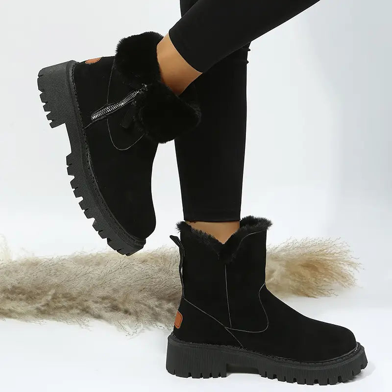 Thick Plush Snow Boots