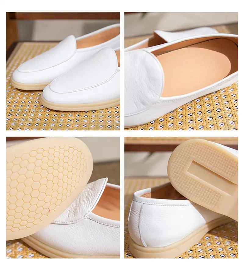 Fashion Penny Men’s Wrestled Leather Casual Leather Shoes