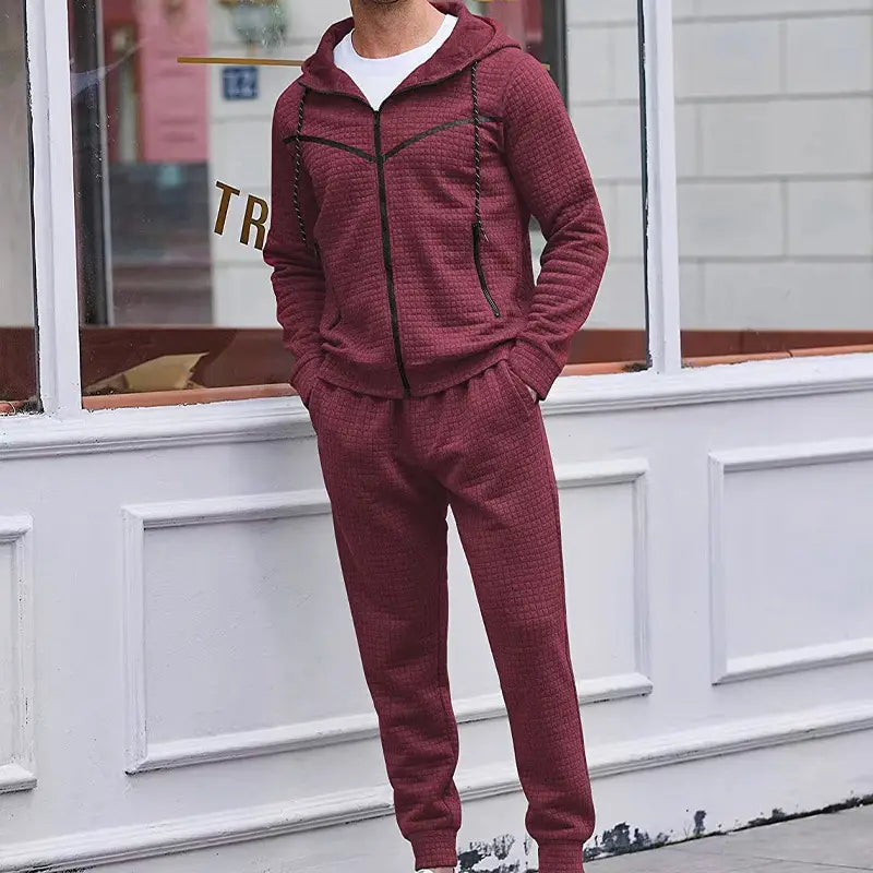 Men’s Fashion Fashion Zipper Hooded Suits