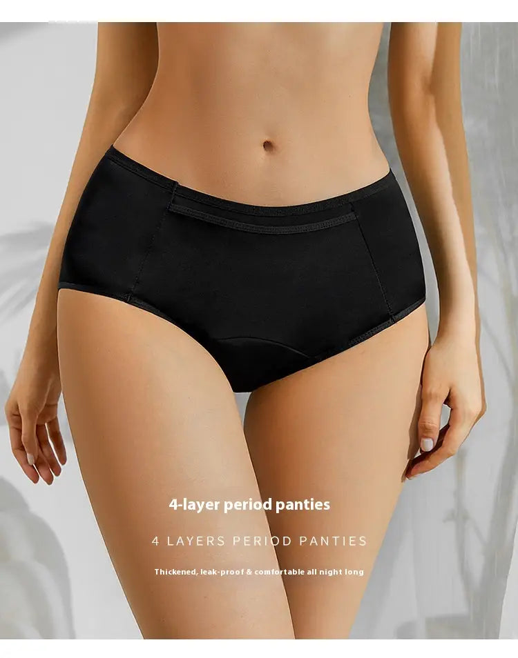 Plus Size Antibacterial Cotton Crotch Women’s Menstrual Panties