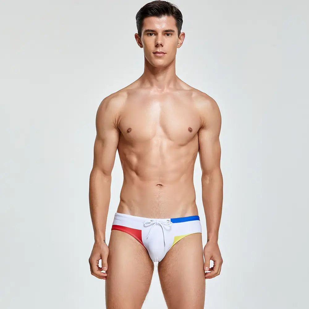 Seaside Swimming Trunks Men Swim Briefs