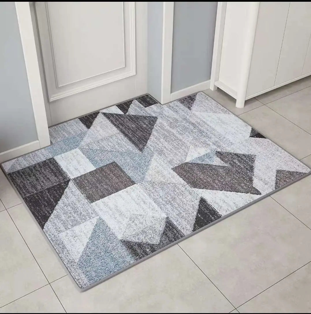 Modern Minimalist Home Entrance Floor Mats Custom Human Door Mats Living Room Non-slip Absorbent Foot Mats Bedroom