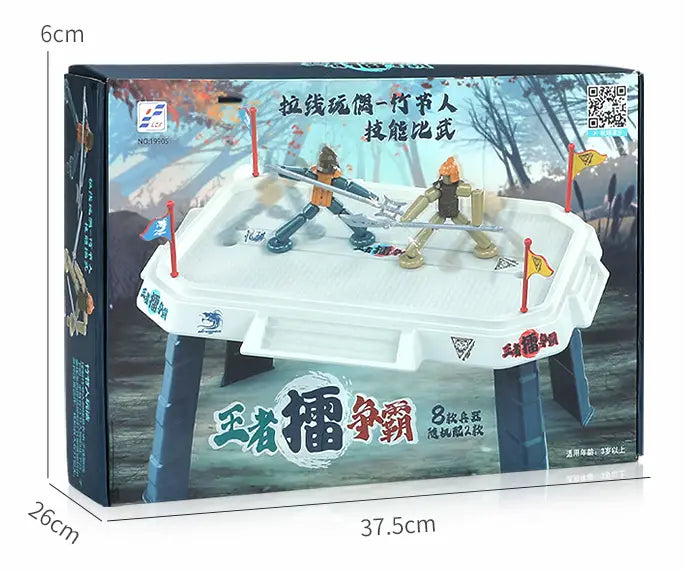 Plastic Bamboo Man Hero Two Player Battle Toy