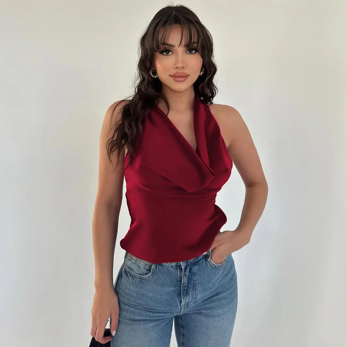 Women’s Halter Backless Top