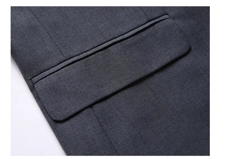 Casual Men’s Suit Set Slim Fit Formal Groom Wedding Dress