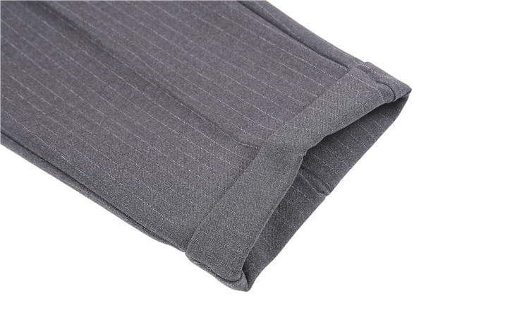 High-waisted Trousers Striped Casual Men
