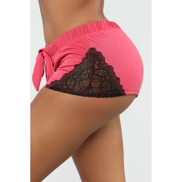 Women’s Fashion Lace Patchwork Sports Yoga Shorts