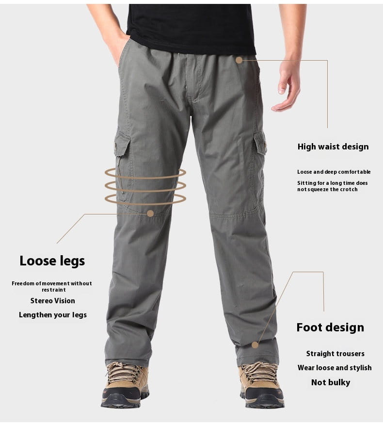 Loose Straight Casual Men’s Summer Overalls