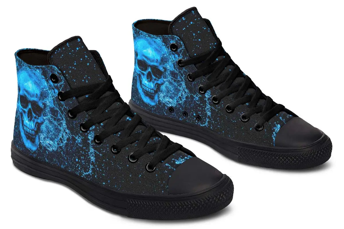 Printed Couple High Top Canvas Shoes