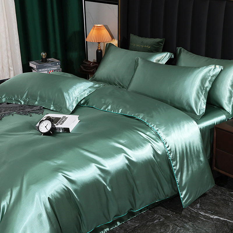 Real Silk Quilt Cover Double-sided Silky Silk Quilt Cover Bare Sleeping Quilt Sheet