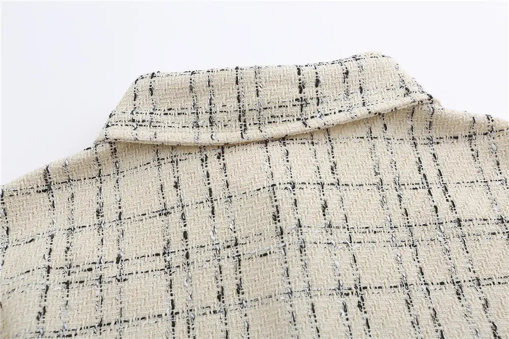 Spring Letter Embroidery Plaid Tide Long Sleeve Shirts For Men And Women