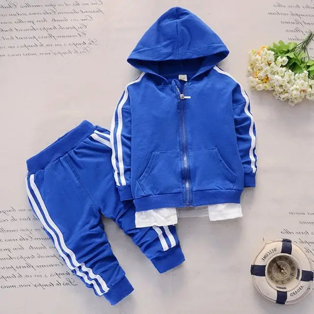 Baby kids sports suit - Blue / 80cm