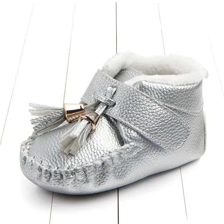 Baby shoes non-slip shoes toddler shoes - Silver / 13