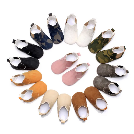 Baby Shoes Baby Xie Shoes Toddler Shoes Elastic PU Soft Shoes Children’s Shoes