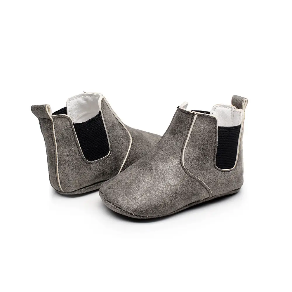 Baby Shoes Baby Xie Shoes Toddler Shoes Elastic PU Soft Shoes Children’s Shoes