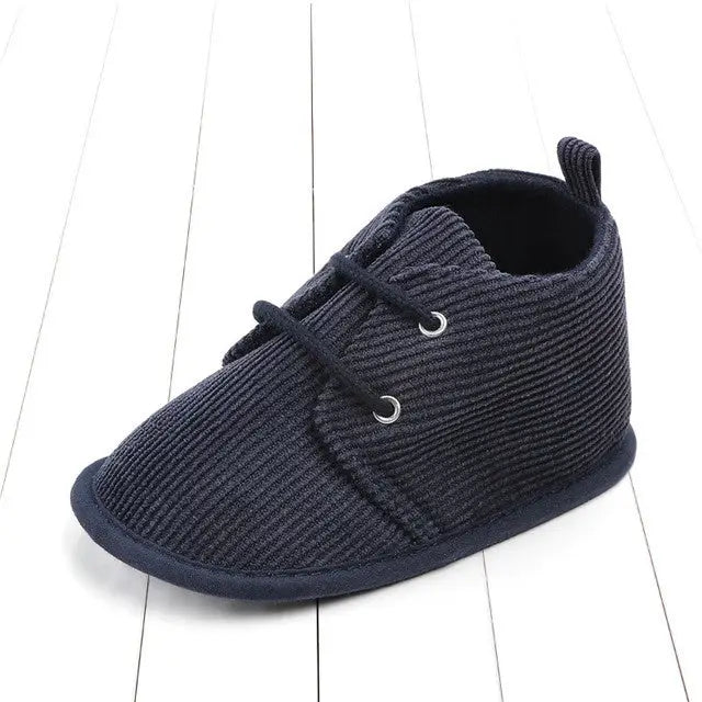 Baby solid color baby shoes toddler shoes - Black / 12cm
