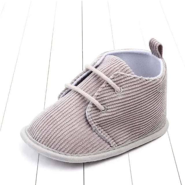 Baby solid color baby shoes toddler shoes - Grey / 13cm