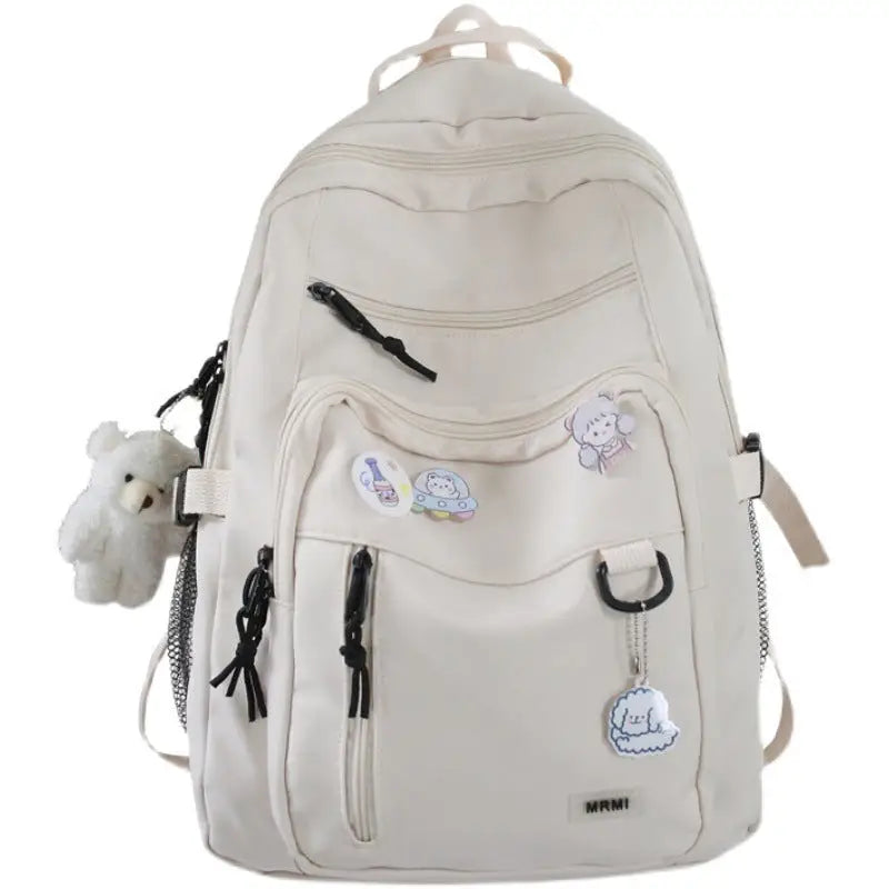 Backpack School Bag Girls Students Schoolbag High Capacity Multi-pocket Design Bags - 4