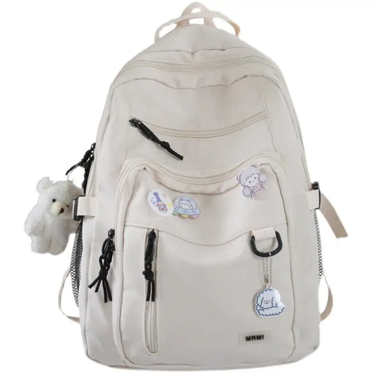 Backpack School Bag Girls Students Schoolbag High Capacity Multi-pocket Design Bags - 4