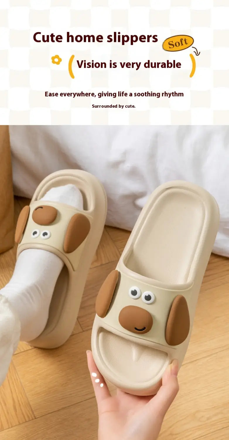 Cute Cartoon Dog Slippers