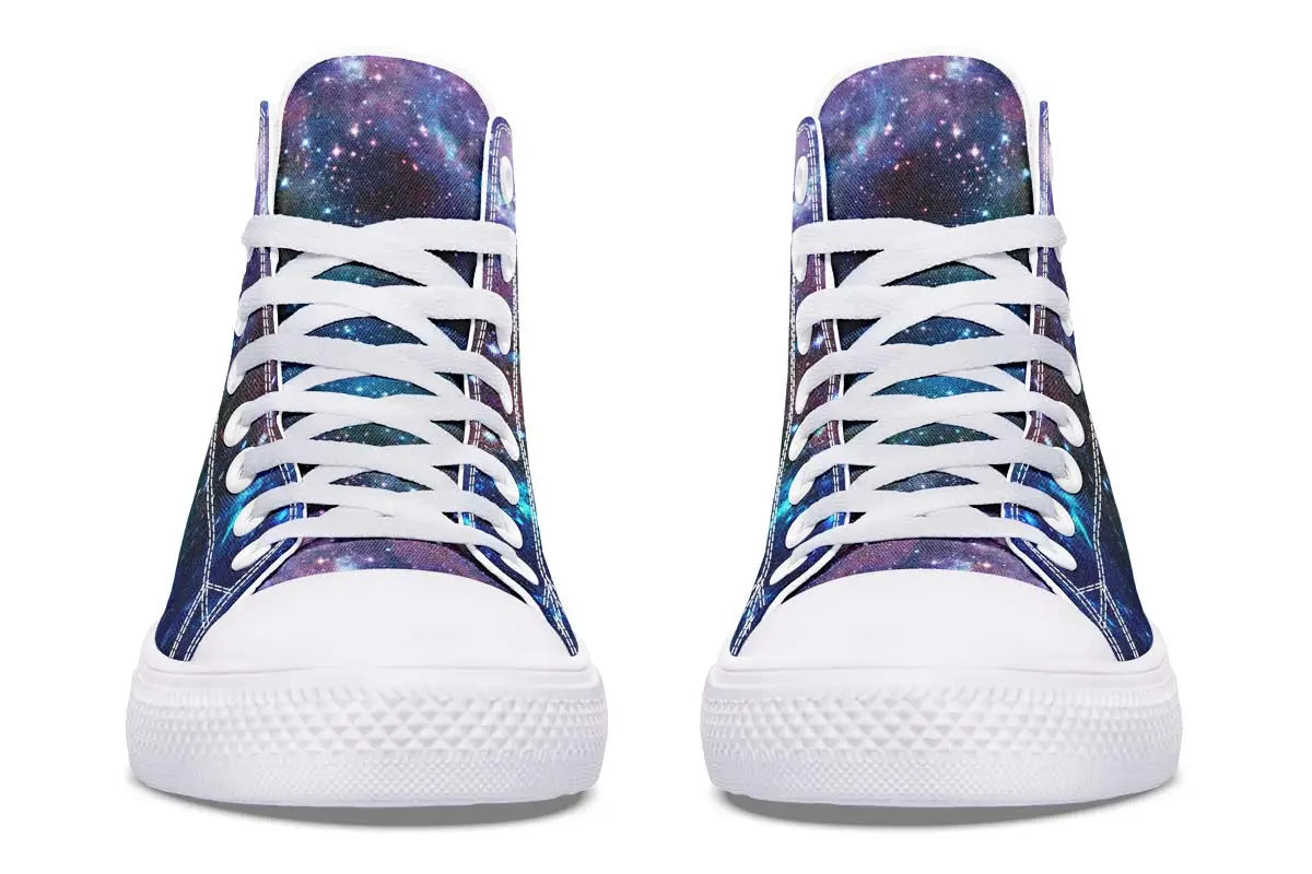 Printed Couple High-top Canvas Shoes