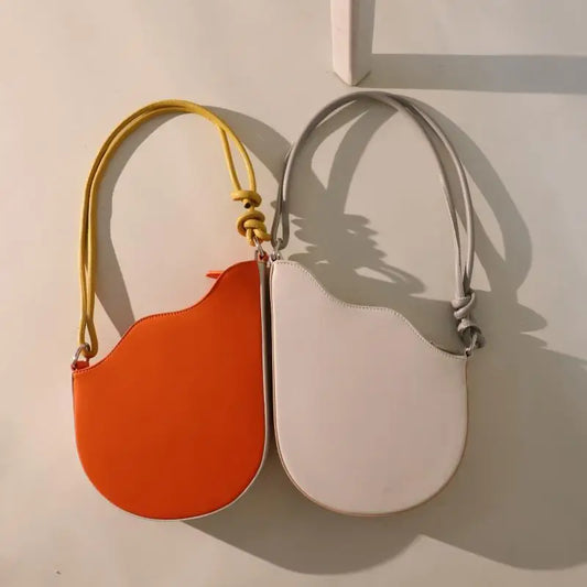 Bags Niche Design New Semi-Circular Saddle Bag Personality Wave-Shaped Single-Shoulder Armpit Bag - Beyond Trends Hub 