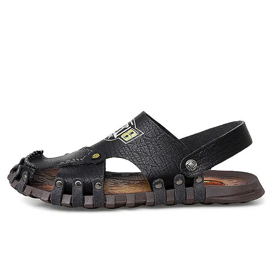 Baotou Sandals Men Casual Leather Sandals Men Beyond Trends Hub