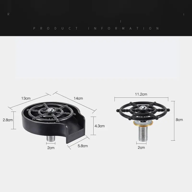 Bar Counter Cup Washer Sink High-pressure Spray Automatic Faucet Coffee Pitcher Wash Cup Tool Kitchen Beyond Trends Hub