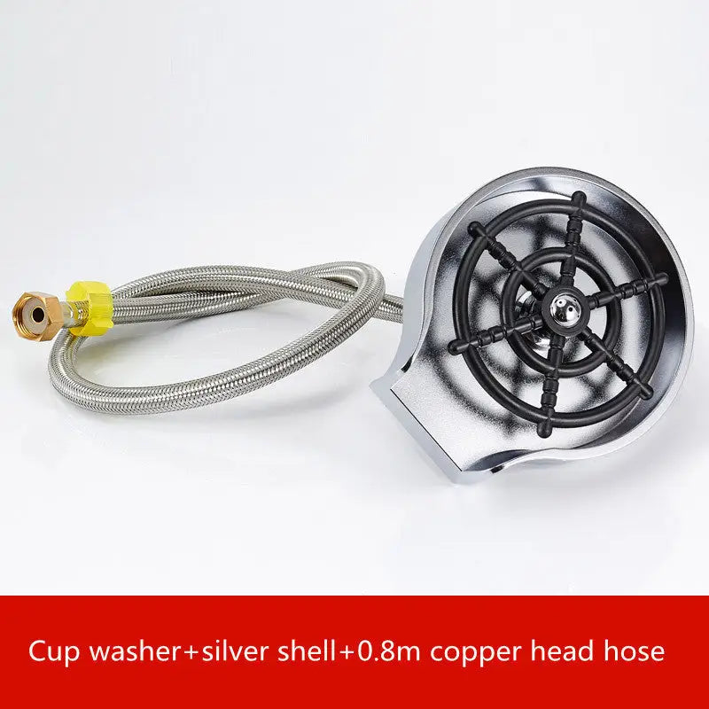 Bar Counter Cup Washer Sink High-pressure Spray Automatic Faucet Coffee Pitcher Wash Cup Tool Kitchen Beyond Trends Hub